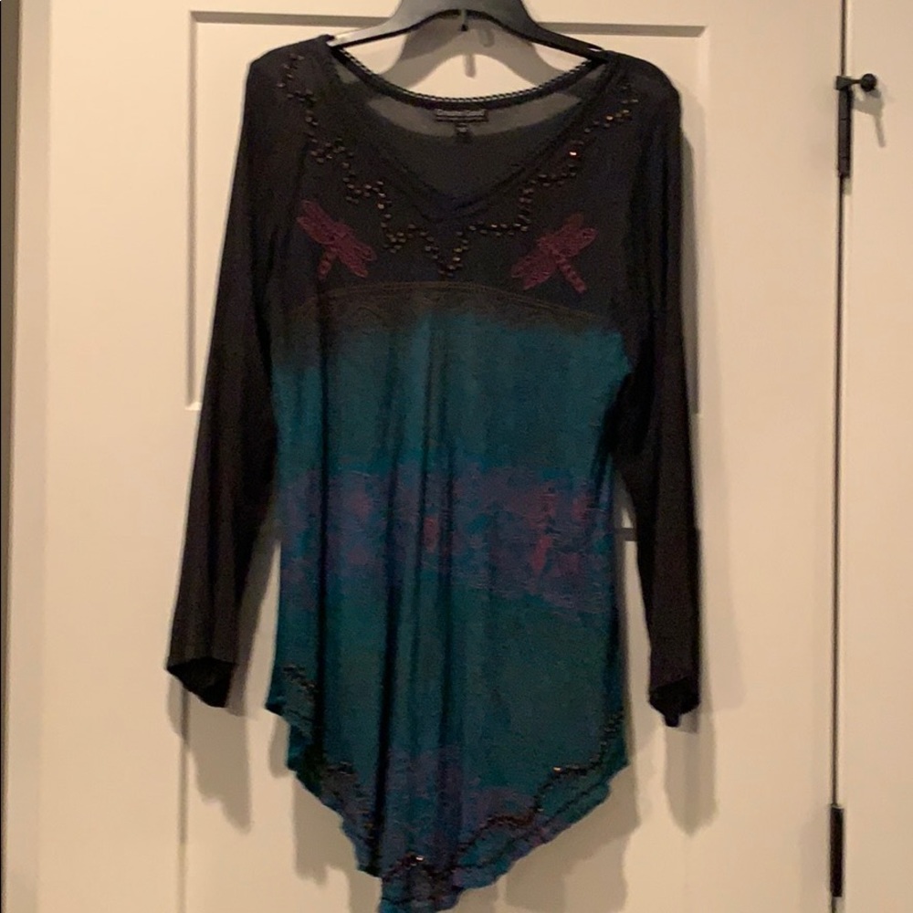 Crepe Dragonfly Tunic